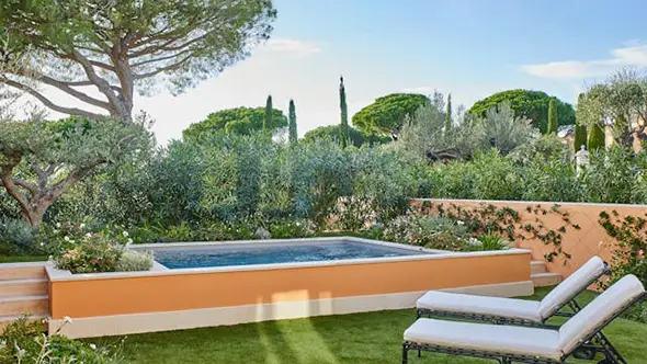 Private heated pool in the residence garden.