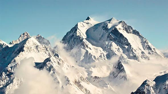 Panoramic view of the snow-covered Saulire peaks from Rosewood Courchevel Panoramic view of the snow-covered Saulire peaks from Rosewood Courchevel hotel in Courchevel 1850.