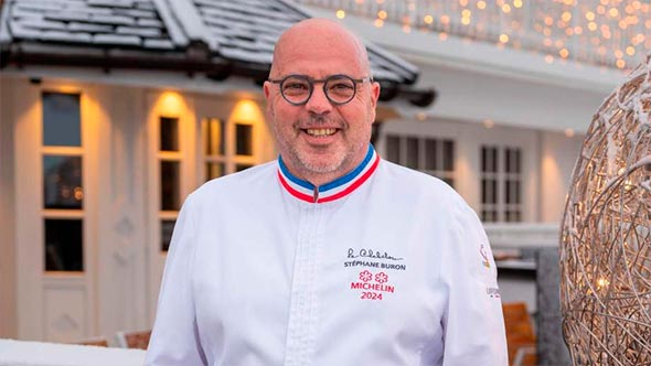 Chef St&eacute;phane Buron from Hotel Le Chabichou in Courchevel, a Michelin-starred chef. / Шеф-повар Стефан Бюрон (St&eacute;phane Buron) из отеля Le Chabichou в Куршевеле, обладатель звезд Мишлен.