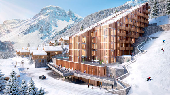 Grimentz building