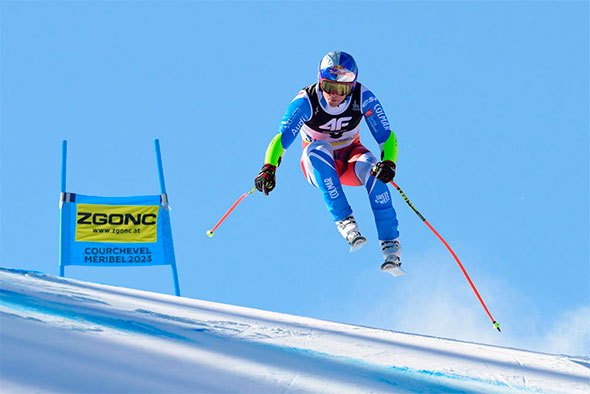 Men’s Downhill Alpine Ski World Cup action on the L’Éclipse slope in Courchevel.