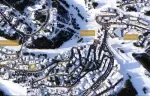Aerial map of Courchevel 1850 marking Lys Martagon near the Bellecote slope and main lifts