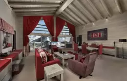 The living room in Suite-Chalet K3 at Le K2 Palace, Courchevel 1850
