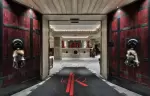 The entrance and lobby at Le K2 Altitude, Courchevel 1850