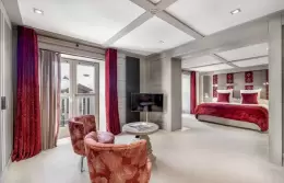 The interior of a Comfort Room at Le K2 Djola, Courchevel 1850