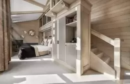 The upper level of the Djola Family Duplex at Le K2 Djola, Courchevel 1850