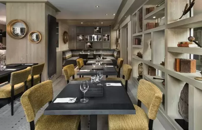 The breakfast room at Le K2 Djola, Courchevel 1850