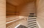 The sauna at Le K2 Djola, Courchevel 1850