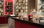 The tea shop counter at Le K2 Djola, Courchevel 1850