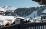 The view from a room over Courchevel at Le K2 Djola, Courchevel 1850