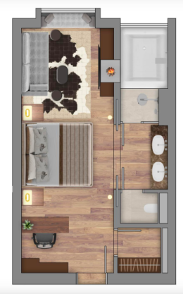 Deluxe Part Lake & Mountain View Room