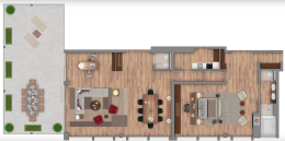 Penthouse Suite 1-Bedroom suites 