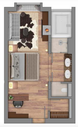1-Bedroom suites Lakeview Panorama Bay Suite