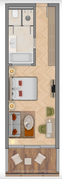 DELUXE ROOM WITH SUN BALCONY