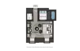 Floor plan of an Executive Room at Le K2 Chogori, Val d'Isere