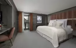 The living room in a Prestige Suite at Le K2 Chogori, Val d'Isere