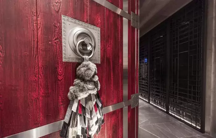 The hotel entrance at Le K2 Chogori, Val d'Isere