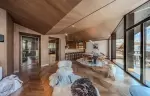Dining area in chalet Cristal in Val d-Isere.