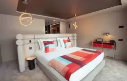 Floor plan of the Grand Premium Room at Fahrenheit Seven Les Menuires